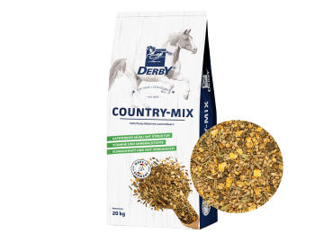 DERBY® Country-Mix haferfreies Pferdefutter mit viel Struktur für langsame Futteraufnahme und gutes Einspeicheln Müsli 20 kg Sack DERBY® Country-Mix haferfreies Pferdefutter mit viel Struktur für langsame Futteraufnahme und gutes Einspeicheln Müsli 20 kg Sack