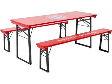RUKU Bierzeltgarnitur 3-tlg., 180 cm, mit 67 cm breitem Tisch, FC Bayern München Edition RUKU Bierzeltgarnitur 3-tlg., 180 cm, mit 67 cm breitem Tisch, FC Bayern München Edition