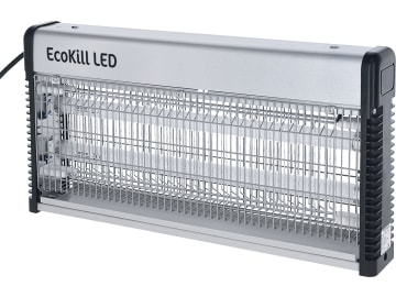 KERBL Fliegenvernichter "EcoKill LED" 2 x 7 W UVA-LED, blau, max. 150 m², Aluminiumgehäuse, 299937 KERBL Fliegenvernichter "EcoKill LED" 2 x 7 W UVA-LED, blau, max. 150 m², Aluminiumgehäuse, 299937