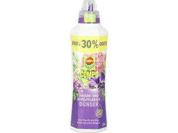 COMPO Balkon- und Kübelpflanzendünger Flüssigdünger NPK 6+4+5 Flüssigdünger mit extra Eisen 1,3 l Flasche COMPO Balkon- und Kübelpflanzendünger Flüssigdünger NPK 6+4+5 Flüssigdünger mit extra Eisen 1,3 l Flasche