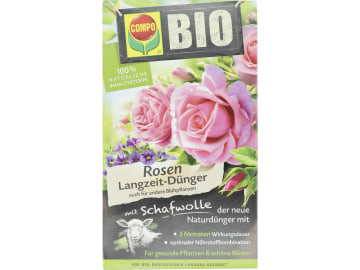 COMPO BIO Rosen Langzeit-Dünger mit Schafwolle Langzeit- NPK 6+3+5 Dünger mit Schafwolle 2 kg Schachtel COMPO BIO Rosen Langzeit-Dünger mit Schafwolle Langzeit- NPK 6+3+5 Dünger mit Schafwolle 2 kg Schachtel