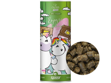 SPEED GOODIETUBE Enjoy the little things getreidefreie Pferdeleckerlis ohne Zuckerzusatz mit Apfelgeschmack für Pferde 1 kg Dose SPEED GOODIETUBE Enjoy the little things getreidefreie Pferdeleckerlis ohne Zuckerzusatz mit Apfelgeschmack für Pferde 1 kg Dose