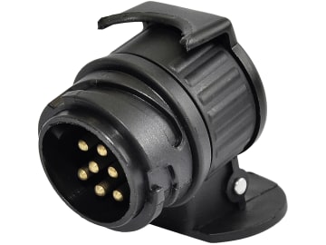 Anhänger-Adapter 12 V Stecker 13-polig; Steckdose 7-polig, Länge 50 mm, 014 000 206 Anhänger-Adapter 12 V Stecker 13-polig; Steckdose 7-polig, Länge 50 mm, 014 000 206