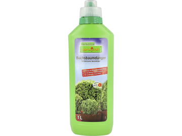 gartenkraft® Buchsbaumdünger Flüssigdünger NPK 8+3+4 für Buchsbaumhecken und Pflanzen in Kübeln, Balkon und Freiland 1 l Flasche gartenkraft® Buchsbaumdünger Flüssigdünger NPK 8+3+4 für Buchsbaumhecken und Pflanzen in Kübeln, Balkon und Freiland 1 l Flasche