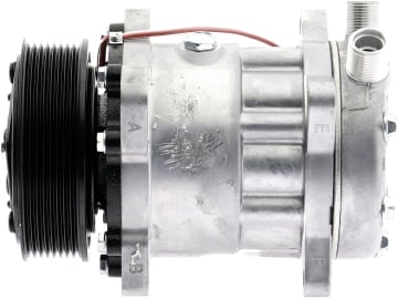 Klimakompressor 12 V mit Riemenscheibe Ø 120 mm, 8 Rippen, für Traktor Case IH, Fiatagri, Ford New Holland, Valtra (Valmet), 851785N Klimakompressor 12 V mit Riemenscheibe Ø 120 mm, 8 Rippen, für Traktor Case IH, Fiatagri, Ford New Holland, Valtra (Valmet), 851785N