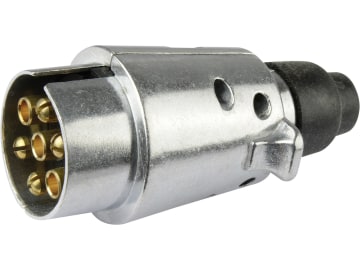 Herth + Buss Stecker 6 – 12 V, 7-polig, Schraubanschluss, Aluminium, 51 305 520 Herth + Buss Stecker 6 – 12 V, 7-polig, Schraubanschluss, Aluminium, 51 305 520