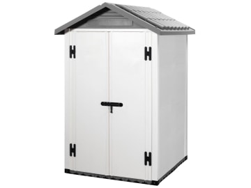 NOOR Garofalo Gerätehaus URBAN 120.2 aus WPC mit 2 Türen 122,5 x 122,5 x 214 cm NOOR Garofalo Gerätehaus URBAN 120.2 aus WPC mit 2 Türen 122,5 x 122,5 x 214 cm