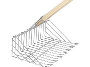 RuckZuck Sammelrechen 3in1 mit Aufnahmekorb Apfelsammler mit Aufnahmekorb, verzinkt, auch als Zapfen- und Obstsammler RuckZuck Sammelrechen 3in1 mit Aufnahmekorb Apfelsammler mit Aufnahmekorb, verzinkt, auch als Zapfen- und Obstsammler