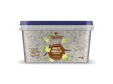 SPEED delicious Mash WHITE VANILLA Mash für Pferde ohne Melasse auch für ältere Pferde Mash 3,5 kg Eimer SPEED delicious Mash WHITE VANILLA Mash für Pferde ohne Melasse auch für ältere Pferde Mash 3,5 kg Eimer
