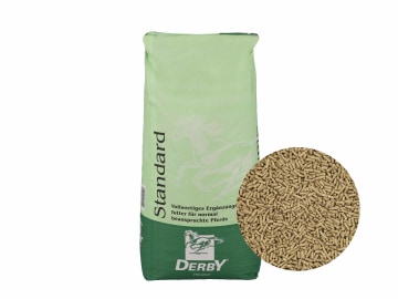 DERBY® Standard universelles Pferdefutter für normal beanspruchte Pferde Pellet 25 kg Sack DERBY® Standard universelles Pferdefutter für normal beanspruchte Pferde Pellet 25 kg Sack