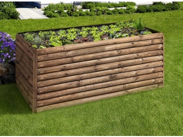Hochbeet Halbrundriegel 930 l kesseldruckimprägnierten Kiefer-Halbriegel 1,8 x 0,8 x 0,8 m Hochbeet Halbrundriegel 930 l kesseldruckimprägnierten Kiefer-Halbriegel 1,8 x 0,8 x 0,8 m