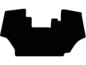 Fußmatte gekettelt, aus Velours, schwarz, für Kubota Traktor M9540 Fußmatte gekettelt, aus Velours, schwarz, für Kubota Traktor M9540