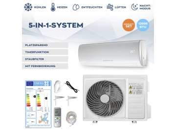 HOME DELUXE Split-Klimaanlage DELUXE XXL für Räume bis 45 m² mobiles Klimagerät HOME DELUXE Split-Klimaanlage DELUXE XXL für Räume bis 45 m² mobiles Klimagerät