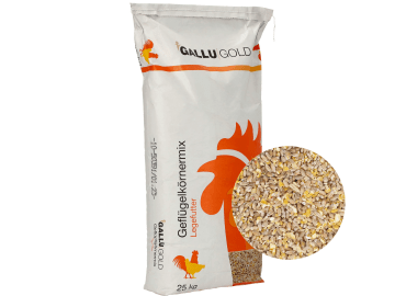 GALLUGOLD Geflügelkörnermix tiergerechte Körnermischung aus Weizen und Mais mit extra Calcium für Hühner und Tauben GALLUGOLD Geflügelkörnermix tiergerechte Körnermischung aus Weizen und Mais mit extra Calcium für Hühner und Tauben