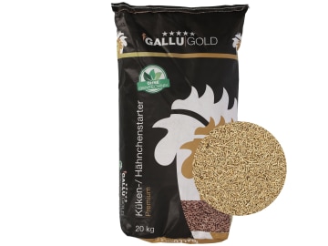 GALLUGOLD Küken-/Hähnchenstarter C Premium pelletiertes Starterfutter als Alleinfutter für Küken, Masthähnchen und Jungputen mit Kokzidiostatikum, zugesetzten Aminosäuren und Kräutern 20 kg Sack GALLUGOLD Küken-/Hähnchenstarter C Premium pelletiertes Starterfutter als Alleinfutter für Küken, Masthähnchen und Jungputen mit Kokzidiostatikum, zugesetzten Aminosäuren und Kräutern 20 kg Sack