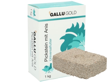 GALLUGOLD Pickstein mit Anis zur ganzjährigen Versorgung von Geflügel mit Mineralstoffen Stein 1 St. Karton GALLUGOLD Pickstein mit Anis zur ganzjährigen Versorgung von Geflügel mit Mineralstoffen Stein 1 St. Karton