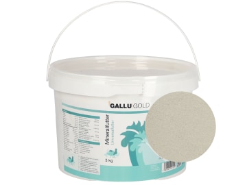GALLUGOLD Mineralfutter für Legehennen für Geflügel Granulat 3 kg Eimer GALLUGOLD Mineralfutter für Legehennen für Geflügel Granulat 3 kg Eimer
