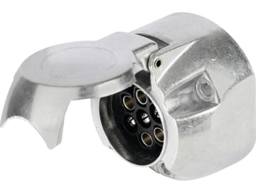 Herth + Buss Steckdose 7-polig, 6 – 12 V, Schraubanschluss, Aluminium, 51 305 120 Herth + Buss Steckdose 7-polig, 6 – 12 V, Schraubanschluss, Aluminium, 51 305 120