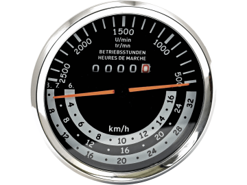 Traktormeter Ø 94/100 mm, 0 bis 26 km/h, für Case IH 323, 353, 383, 423 Traktormeter Ø 94/100 mm, 0 bis 26 km/h, für Case IH 323, 353, 383, 423