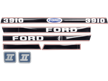 Aufklebersatz "Ford 3910 Force II" ab Bj. 86 für Ford New Holland, Vergl. Nr. Ford New Holland: 83953030 Aufklebersatz "Ford 3910 Force II" ab Bj. 86 für Ford New Holland, Vergl. Nr. Ford New Holland: 83953030