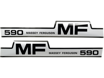 Aufklebersatz "MF 590" für Massey Ferguson, Vergl. Nr. Massey Ferguson: 1698130M1, 1698130M2, 1698131M1, 1698131M2 Aufklebersatz "MF 590" für Massey Ferguson, Vergl. Nr. Massey Ferguson: 1698130M1, 1698130M2, 1698131M1, 1698131M2