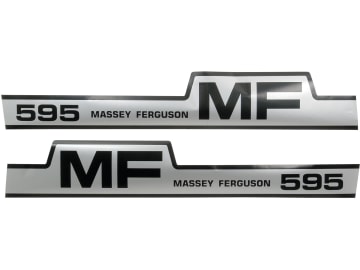 Aufklebersatz "MF 595" für Massey Ferguson, Vergl. Nr. Massey Ferguson: 1698132M1, 1698133M1, 3900329M91, 3901094M91 Aufklebersatz "MF 595" für Massey Ferguson, Vergl. Nr. Massey Ferguson: 1698132M1, 1698133M1, 3900329M91, 3901094M91