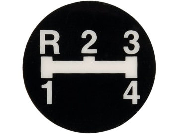 Aufkleber Schaltknauf für 5-Gang Landini 5830, Massey Ferguson 240, 250, 253, 265, 275, 290, 390 E, 575, 590, 595 Aufkleber Schaltknauf für 5-Gang Landini 5830, Massey Ferguson 240, 250, 253, 265, 275, 290, 390 E, 575, 590, 595