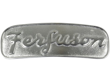 Typenschild "Ferguson" für Massey Ferguson, Vergl. Nr. Massey Ferguson: 826686M1 Typenschild "Ferguson" für Massey Ferguson, Vergl. Nr. Massey Ferguson: 826686M1
