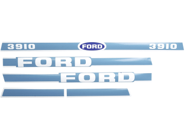 Aufklebersatz "Ford 3910", Bj. 81–86 für Ford New Holland, Vergl. Nr. Ford New Holland: 83928789 Aufklebersatz "Ford 3910", Bj. 81–86 für Ford New Holland, Vergl. Nr. Ford New Holland: 83928789