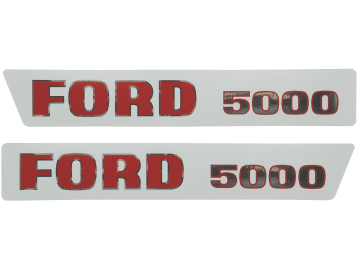 Aufklebersatz "Ford 5000" für Ford New Holland, Vergl. Nr. Ford New Holland: 81814374 Aufklebersatz "Ford 5000" für Ford New Holland, Vergl. Nr. Ford New Holland: 81814374