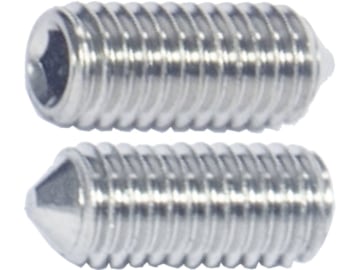 Madenschraube M 5 x 12 mm, Edelstahl A2, Innensechskant, abgeflachte Spitze 90°, 0262512 Madenschraube M 5 x 12 mm, Edelstahl A2, Innensechskant, abgeflachte Spitze 90°, 0262512