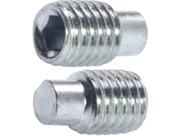 Madenschraube M 10 x 16 mm, Stahl, verzinkt; blau passiviert (A2K), Innensechskant, Zapfen, 025701016 Madenschraube M 10 x 16 mm, Stahl, verzinkt; blau passiviert (A2K), Innensechskant, Zapfen, 025701016