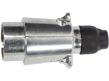 Herth + Buss Stecker 6 – 12 V, 7-polig, Flachsteckanschluss, Aluminium, 51 305 526 Herth + Buss Stecker 6 – 12 V, 7-polig, Flachsteckanschluss, Aluminium, 51 305 526