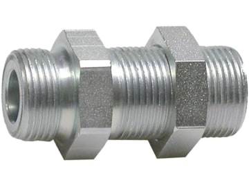 Schottverschraubung "C-FI", Druckluft, metrisch, gerade, mit Gegenmutter, M 22 x 1,5, M 22 x 1,5 Schottverschraubung "C-FI", Druckluft, metrisch, gerade, mit Gegenmutter, M 22 x 1,5, M 22 x 1,5