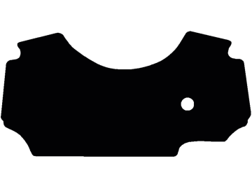 Fußmatte gekettelt, aus Velours, schwarz, für Claas Traktor Atos 200, 300, ab Bj. 15 Fußmatte gekettelt, aus Velours, schwarz, für Claas Traktor Atos 200, 300, ab Bj. 15