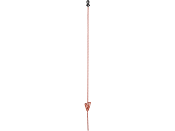 Patura Zaunpfahl Federstahl rot, oval 10 mm; 5,5 mm, mit Ringisolator 1,00 m, 1 St., 106000 Patura Zaunpfahl Federstahl rot, oval 10 mm; 5,5 mm, mit Ringisolator 1,00 m, 1 St., 106000