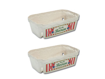 Berigard® Beerenschalen Holzschliff weiß mit Neutraldruck rechteckig flach Modell Fruitmax 500 g (Karton à 400 Stück) Berigard® Beerenschalen Holzschliff weiß mit Neutraldruck rechteckig flach Modell Fruitmax 500 g (Karton à 400 Stück)