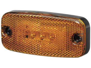 Hella® LED-Positionsleuchte eckig, seitlich links/rechts, orange, 111,3 x 72,5 x 67 mm, mit Halter, E9 1553, 2PS 357 008-011 Hella® LED-Positionsleuchte eckig, seitlich links/rechts, orange, 111,3 x 72,5 x 67 mm, mit Halter, E9 1553, 2PS 357 008-011