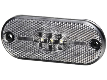 Hella® LED-Positionsleuchte oval, vorn, weiß, 108 x 44 x 10,5 mm, 12 V DC, 2PG 357 009-021 Hella® LED-Positionsleuchte oval, vorn, weiß, 108 x 44 x 10,5 mm, 12 V DC, 2PG 357 009-021