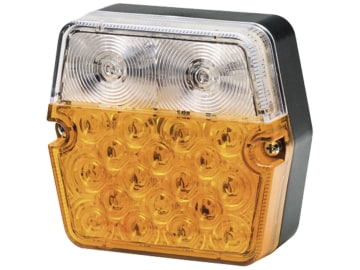Hella® LED-Blink-Positionsleuchte eckig, 101,3 x 94,7 x 41,2 mm, 9 – 36 V DC, 2BE 357 023-001 Hella® LED-Blink-Positionsleuchte eckig, 101,3 x 94,7 x 41,2 mm, 9 – 36 V DC, 2BE 357 023-001