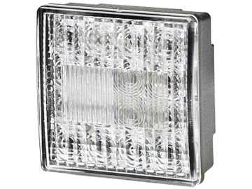 Hella® LED-Rückfahrscheinwerfer eckig, 80 x 80 x 33,7 mm, 12 V DC, 2ZR 357 029-051 Hella® LED-Rückfahrscheinwerfer eckig, 80 x 80 x 33,7 mm, 12 V DC, 2ZR 357 029-051