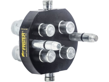 Faster® Stecker "MST5" 2P für Multikupplung, Anzahl Kupplungen 4, M 22 x 1,5 AG, DN 10 Faster® Stecker "MST5" 2P für Multikupplung, Anzahl Kupplungen 4, M 22 x 1,5 AG, DN 10