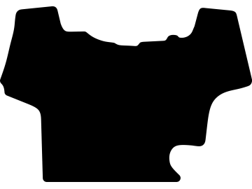Fußmatte gekettelt, aus Velours, schwarz, für Ford New Holland Traktor Serie TD5, ab Bj. 15 Fußmatte gekettelt, aus Velours, schwarz, für Ford New Holland Traktor Serie TD5, ab Bj. 15