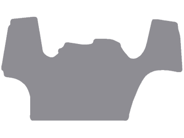 Fußmatte aus Gummi, hellgrau, mit Mittelteil, für Case IH Traktor Farmall C, U, U Pro, ab Bj. 14 Fußmatte aus Gummi, hellgrau, mit Mittelteil, für Case IH Traktor Farmall C, U, U Pro, ab Bj. 14