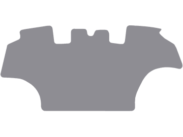Fußmatte aus Gummi, hellgrau, für Case IH Traktor Puma CVX, ab Bj. 14 Fußmatte aus Gummi, hellgrau, für Case IH Traktor Puma CVX, ab Bj. 14