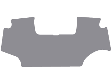 Fußmatte mit Aussparung für Gaspedal, aus Gummi, hellgrau, für John Deere Traktor Serie 6 R, ab Bj. 13 Fußmatte mit Aussparung für Gaspedal, aus Gummi, hellgrau, für John Deere Traktor Serie 6 R, ab Bj. 13