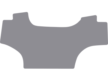 Fußmatte aus Gummi, hellgrau, für McCormick Traktor X 6.430, ab Bj. 15 Fußmatte aus Gummi, hellgrau, für McCormick Traktor X 6.430, ab Bj. 15