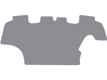 Fußmatte aus Gummi, hellgrau, für Ford New Holland Traktor Serie T6, mit Schaltung, ab Bj. 12 Fußmatte aus Gummi, hellgrau, für Ford New Holland Traktor Serie T6, mit Schaltung, ab Bj. 12