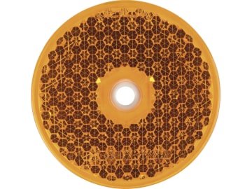 Herth + Buss Seitenstrahler rund, orange, Ø 60 mm, geklebt/geschraubt mit Bohrung, 78 623 073 Herth + Buss Seitenstrahler rund, orange, Ø 60 mm, geklebt/geschraubt mit Bohrung, 78 623 073