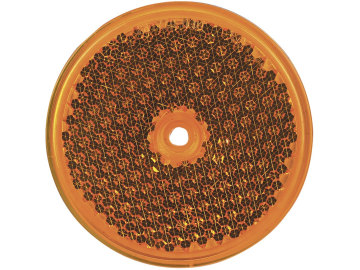 Herth + Buss Seitenstrahler rund, orange, Ø 82 mm, geschraubt, mit Bohrung, 78 623 035 Herth + Buss Seitenstrahler rund, orange, Ø 82 mm, geschraubt, mit Bohrung, 78 623 035